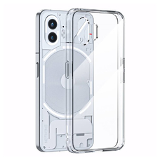 Пластиковый чехол KST Crystal для Nothing Phone 2 (2023) прозрачный с силиконовым бортом