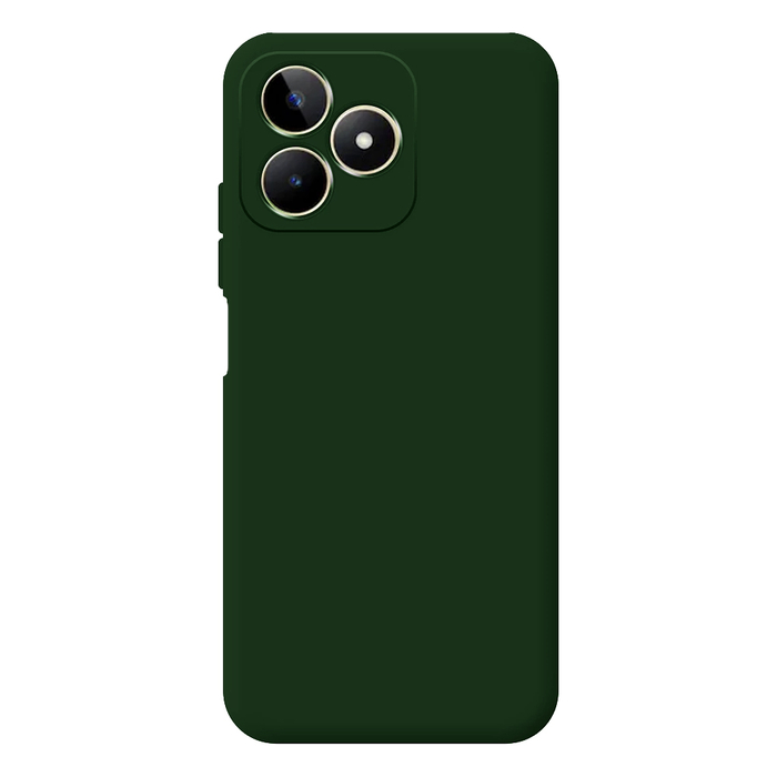 Soft-touch бампер KST Silicone Cover для Realme C53 хаки с закрытым низом