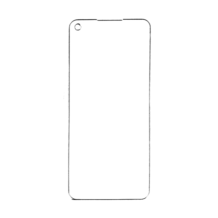 Защитная гидрогелевая пленка KST HG для Realme Q3 5G на весь экран прозрачная