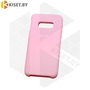 Soft-touch бампер Silicone Cover для Samsung Galaxy S10e (G970) розовый