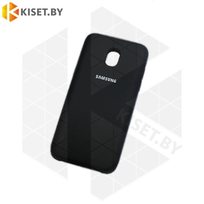 Soft-touch бампер Silicone Cover для Samsung Galaxy J3 (2018) черный