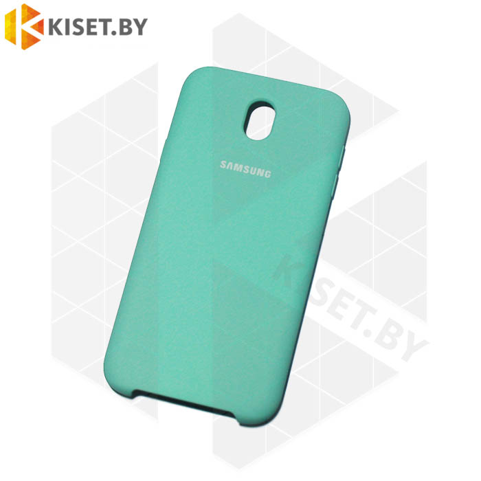 Soft-touch бампер Silicone Cover для Samsung Galaxy J7 2017 бирюзовый