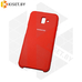 Soft-touch бампер Silicone Cover для Samsung Galaxy J6 Plus (2018) красный