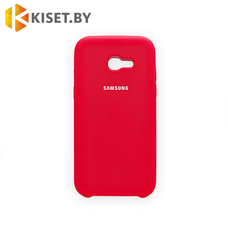 Soft-touch бампер Silicone Cover для Samsung Galaxy A5 (2017) A520F красный