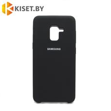 Soft-touch бампер KST Silicone Cover для Samsung Galaxy A8 2018 / A5 2018 черный
