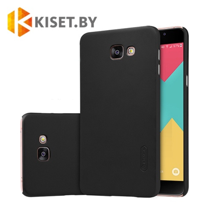Пластиковый бампер Nillkin и защитная пленка для Samsung Galaxy A9 2016, черный