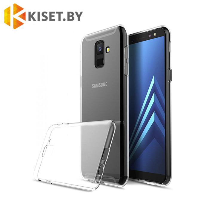 Силиконовый чехол Ultra Thin TPU для Samsung Galaxy A6 Plus (2018) прозрачный