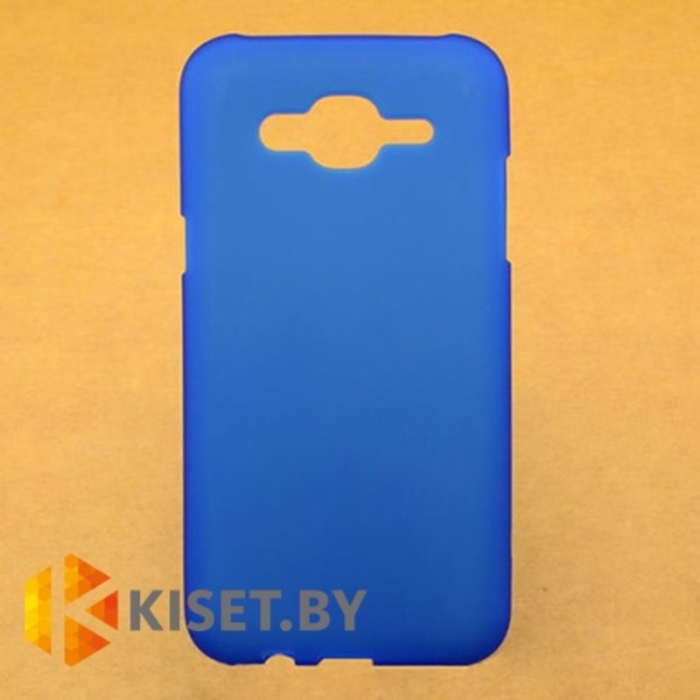 Силиконовый чехол матовый для Samsung Galaxy A8, синий