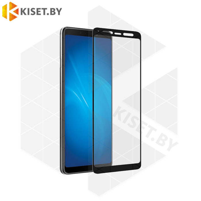 Защитное стекло полной проклейки Full glue для Samsung Galaxy A9 (2018) A920 черное