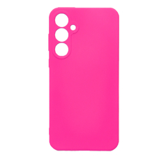 Soft-touch бампер KST Silicone Cover для Samsung Galaxy A15 фуксия с закрытым низом