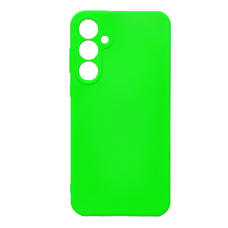 Soft-touch бампер KST Silicone Cover для Samsung Galaxy A15 салатовый с закрытым низом
