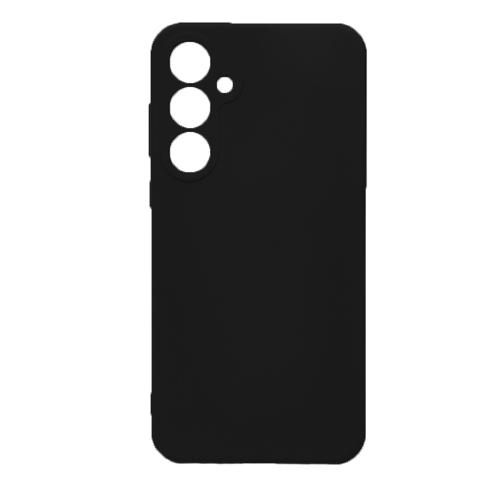 Soft-touch бампер KST Silicone Cover для Samsung Galaxy A15 черный с закрытым низом
