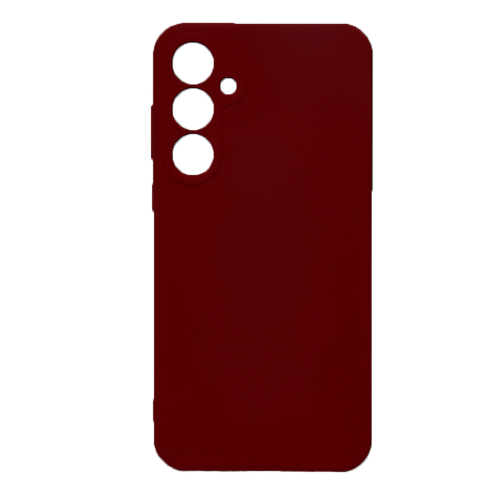 Soft-touch бампер KST Silicone Cover для Samsung Galaxy A15 марсала с закрытым низом