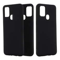 Soft-touch бампер KST Silicone Cover для Samsung Galaxy A21S / A217 черный с закрытым низом