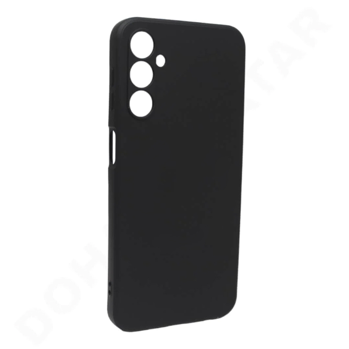 Soft-touch бампер KST Silicone Cover для Samsung Galaxy A24 4G черный с закрытым низом