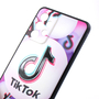 Силиконовый чехол с пластиковой крышкой KST SC для Samsung Galaxy A52 4G / 5G черный c рисунком тик-ток