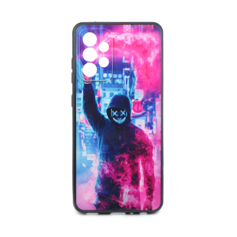 Силиконовый чехол с пластиковой крышкой KST SC для Samsung Galaxy A52 4G / 5G черный c рисунком фанат Силиконовый чехол с пластиковой крышкой KST SC для Samsung Galaxy A52 4G / 5G черный c рисунком фанат