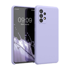 Soft-touch бампер KST Silicone Cover для Samsung Galaxy A52 лавандовый с закрытым низом