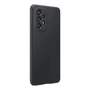 Soft-touch бампер KST Silicone Cover для Samsung Galaxy A53 черный с закрытым низом и камерой