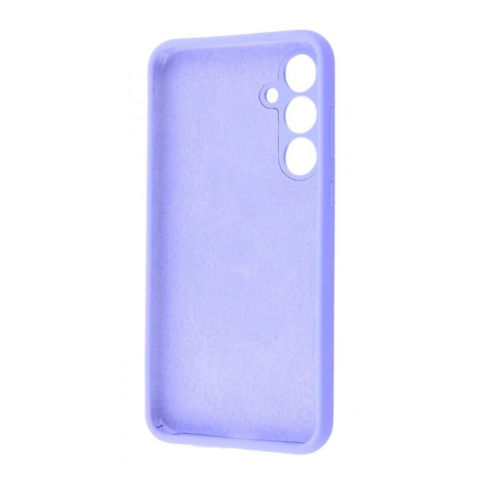 Soft-touch бампер KST Silicone Cover для Samsung Galaxy A55 фиалковый с закрытым низом