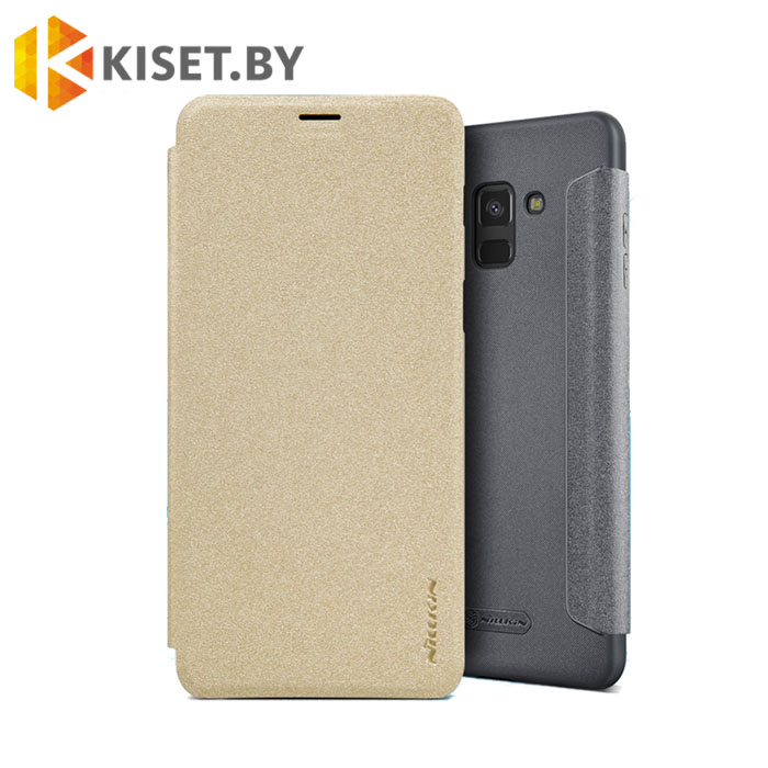 Чехол Nillkin Sparkle для Samsung Galaxy A8 (2018) A530 / A5 2018, золотой