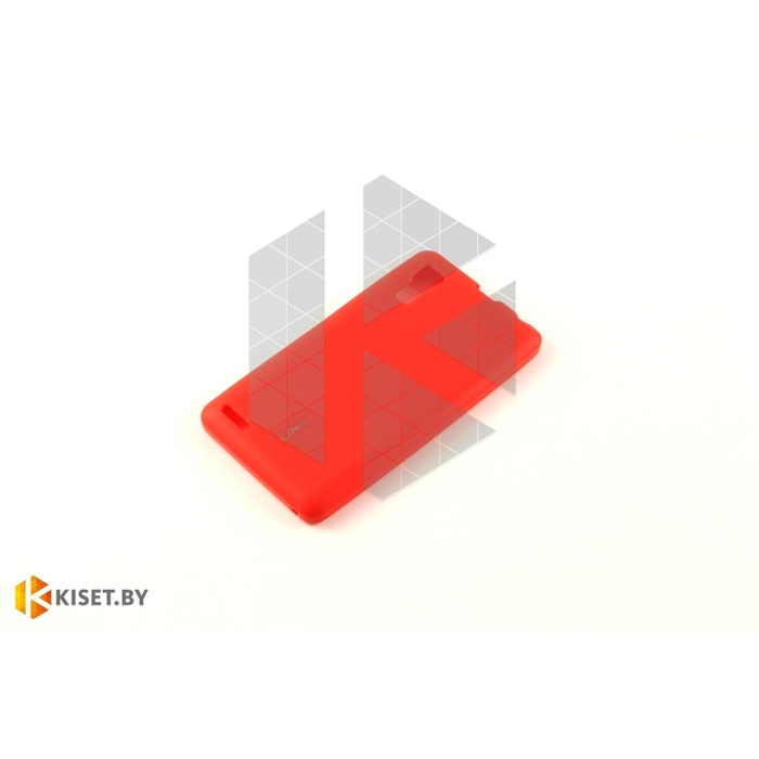 Силиконовый чехол Cherry с защитной пленкой для Samsung Galaxy A3, красный
