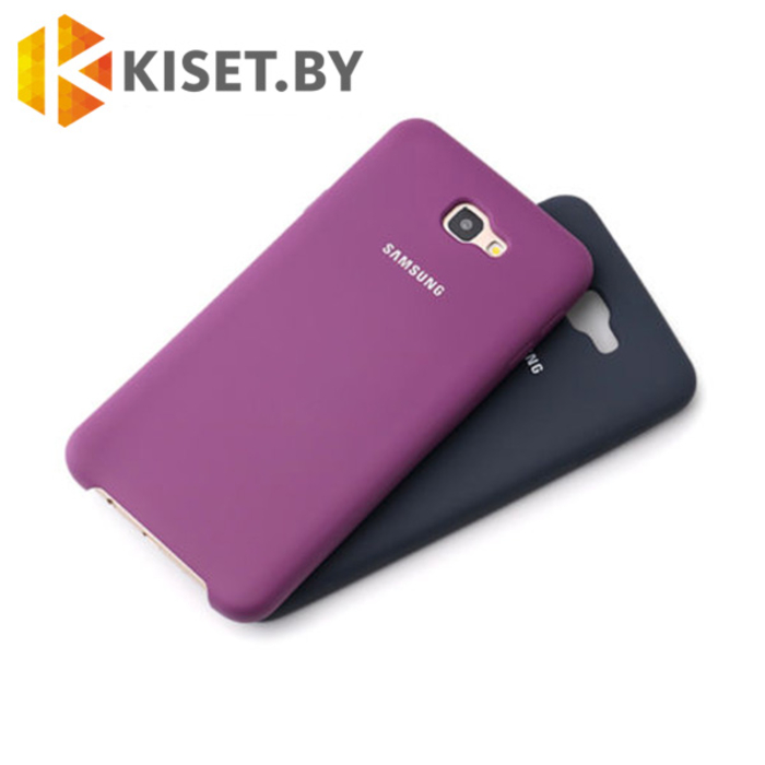 Soft-touch бампер Silicone Cover для Samsung Galaxy A3 (2017) A320F, фиолетовый