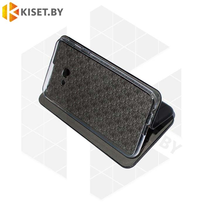 Чехол-книжка Book Case 3D с визитницей для Samsung Galaxy J4 Plus (2018) черный