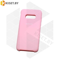 Soft-touch бампер KST Silicone Cover для Samsung Galaxy S10e (G970) розовый