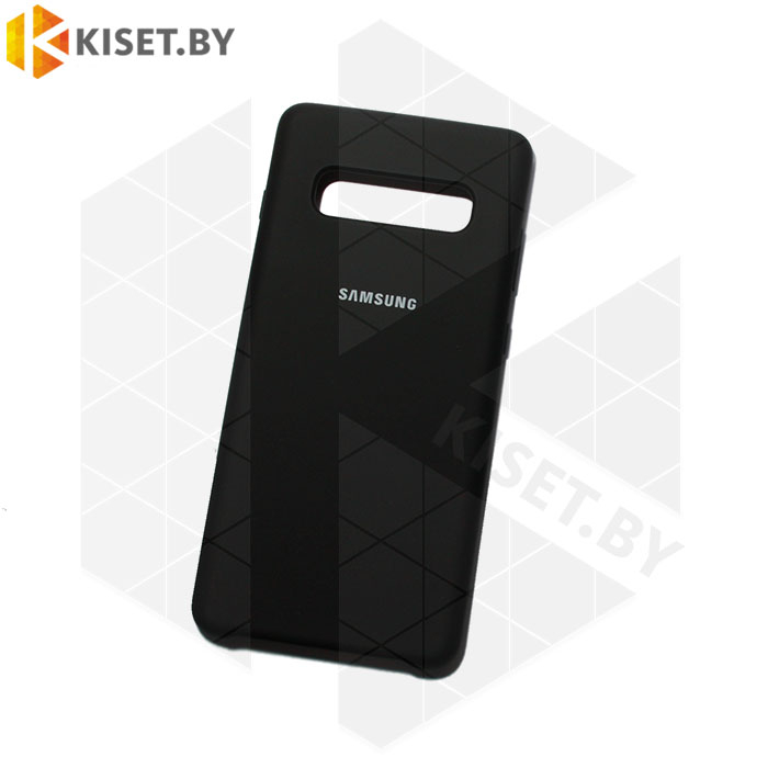 Soft-touch бампер Silicone Cover для Samsung Galaxy S10 Plus (G975) черный