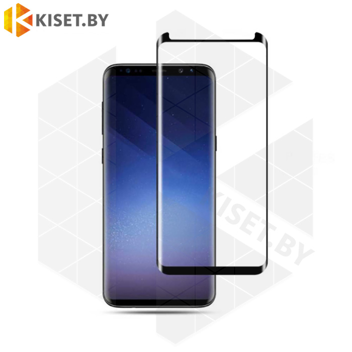 Защитное стекло полной проклейки Full glue для Samsung Galaxy S8 / S9 черное