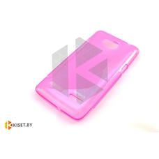 Силиконовый чехол Experts Samsung Galaxy Grand 2, розовый с волной