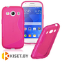 Силиконовый чехол для Samsung Galaxy Ace Style (G357FZ), розовый с волной