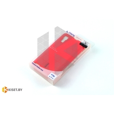 Силиконовый чехол Cherry с защитной пленкой для Samsung Galaxy Alpha (G850F), малиновый