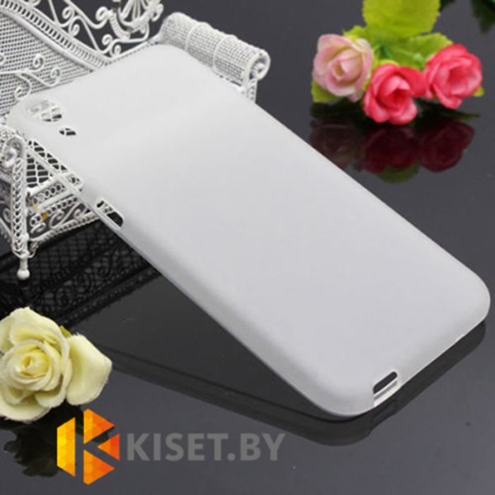 Силиконовый чехол для Samsung Galaxy Pocket 2 Duos (G110), белый