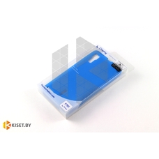 Силиконовый чехол Cherry с защитной пленкой для Samsung Galaxy Alpha (G850F), синий