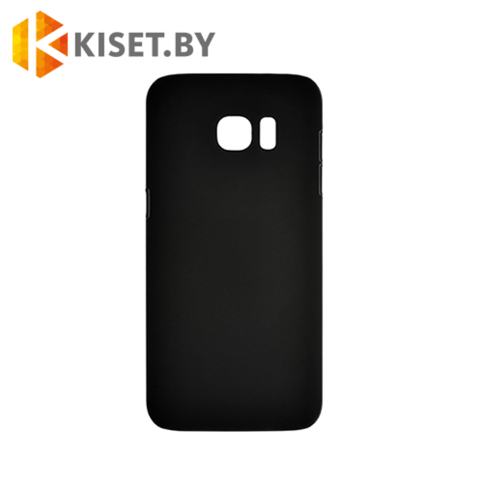 Пластиковый бампер skinBOX и защитная пленка для Samsung Galaxy S7 Edge (G935), черный