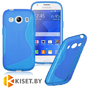 Силиконовый чехол для Samsung Galaxy Ace Style (G357FZ), синий с волной