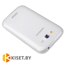 Силиконовый чехол Jekod с защитной пленкой для Samsung Galaxy Express 2 (G3815), белый