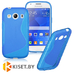 Силиконовый чехол для Samsung Galaxy Ace Style (G357FZ), синий с волной