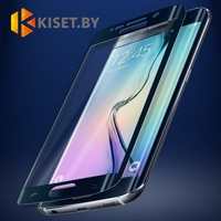 Защитное стекло на полный экран для Samsung Galaxy S6 edge (G925), синее