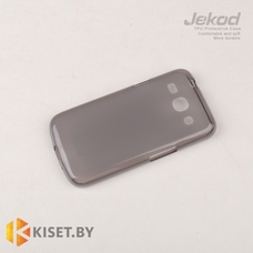 Силиконовый чехол Jekod с защитной пленкой для Samsung Galaxy Star Advance (G350), черный