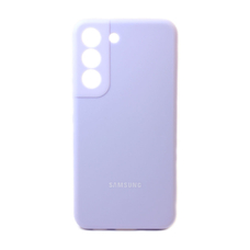 Soft-touch бампер KST Silicone Cover для Samsung Galaxy S22 фиалковый с закрытым низом