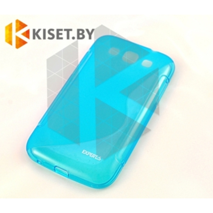 Силиконовый чехол Experts Samsung Galaxy Win Duos (i8552), бирюзовый с волной