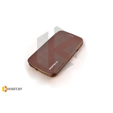 Чехол Experts Oumike Enland Samsung Galaxy Core (i8262), коричневый