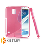 Силиконовый чехол Experts Samsung Galaxy S5 (I9600), коралловый с волной