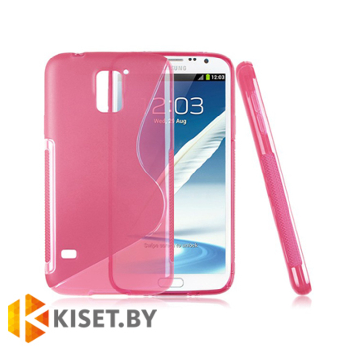 Силиконовый чехол Experts Samsung Galaxy S5 (I9600), коралловый с волной