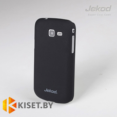 Пластиковый бампер Jekod и защитная пленка для Samsung Galaxy Premier (i9260), черный