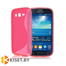 Силиконовый чехол Experts Samsung Galaxy Grand Neo/Duos (i9060/i9082), розовый с волной