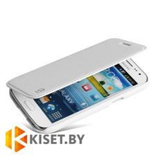 Чехол HOCO Crystal Leather Case для Samsung Galaxy Core i8262, белый